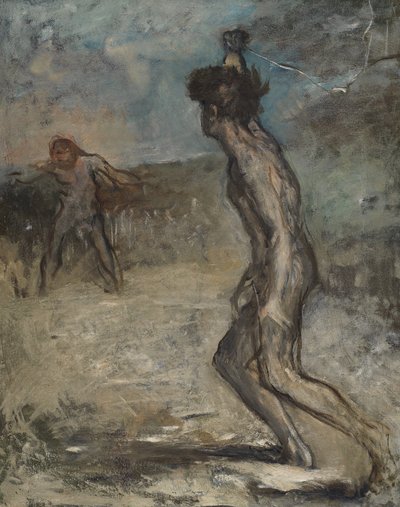David und Goliath, ca. 1857 von Edgar Degas